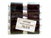 Нить №10 х/б, Никополь (10 черных)